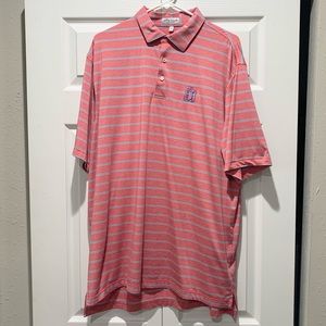 Peter Millar PGA Tour peach polo